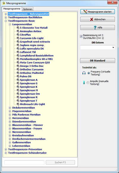Testfrequenzen Basic